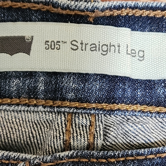 Levi's 505 Jeans Women's 10M Straight Leg 30x32 Blue - Picture 6 of 8